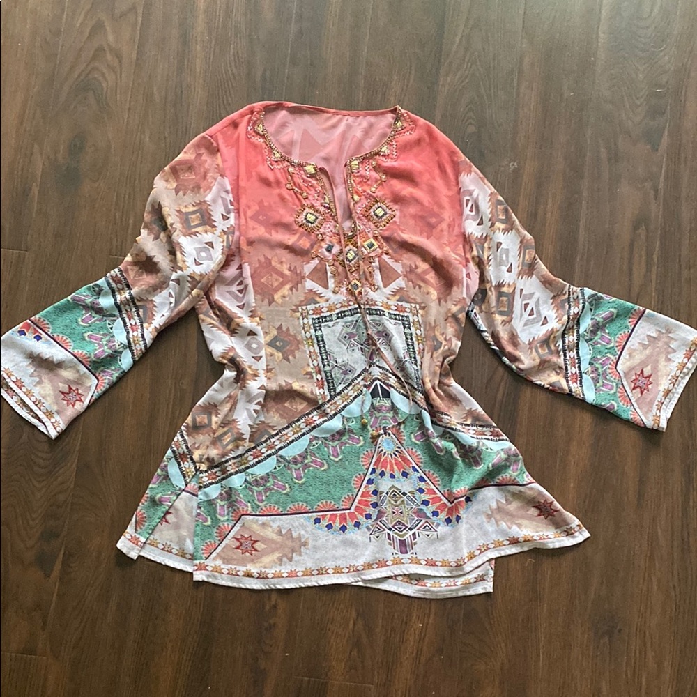 Multicolor Bohemian Women's Top